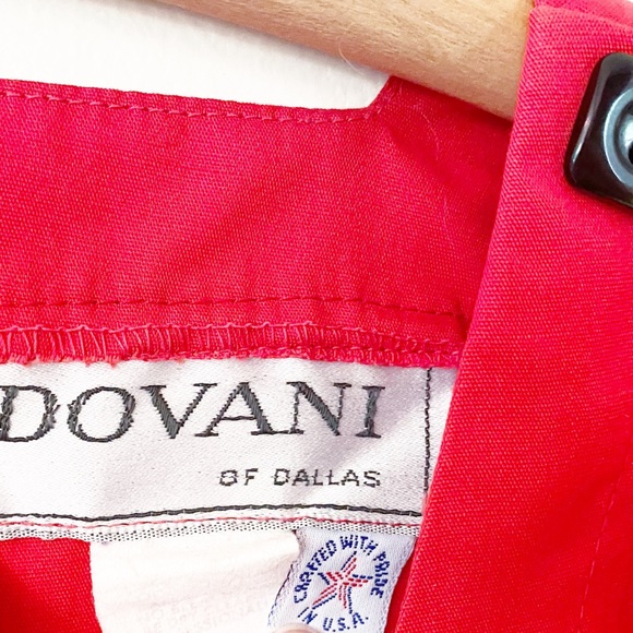 ❌SOLD❌VTG 80s Dovani Cherry Red Square Neck Minidress - Picture 9 of 9